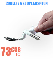 Cuillre  soupe Elispoon - Technologie de stabilisation avec contrepoids et axes de rotation