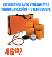 Kit urgence avec tensiomtre manuel anrode et 5 brassards + stthoscope
