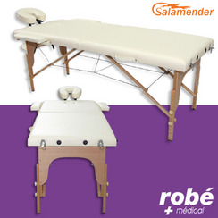 Table de massage pliante en bois Creme Salamender