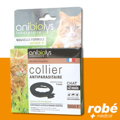 Collier antiparasitaire pour chat Anibiolys, substances actives d'origine vgtale