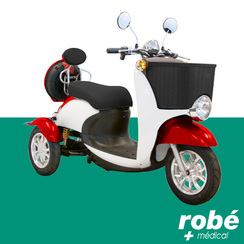 Maxi scooter lectrique 3 roues - Rouge - Autonomie 40 km