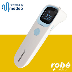 Thermomtre sans contact connect - prise frontale et auriculaire - THE920 Robemed by Medeo