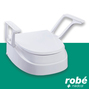 Rehausseur de toilettes avec accoudoirs et hauteurs reglables - Blanc - Sundo