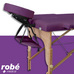 Table de massage pliante en bois largeur 70 cm - Prune - avec housse de transport - Salamender