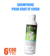 Shampoing pour chat et chien - avec aloe vera et jojoba certifiés bio - 250 ml