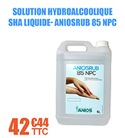Solution hydroalcoolique SHA liquide- ANIOSRUB 85 NPC