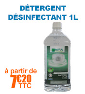 Détergent désinfectant 1L - virucide - bactéricide- levuricide- toutes surfaces  BACTOPIN Plus