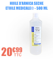 Huile d'arnica sèche - Etoile Medicale® - Flacon de 500 ml