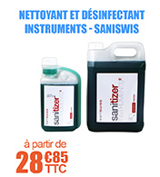 Nettoyant et désinfectant instruments hyperconcentré -  Sanitizer E - SANISWIS