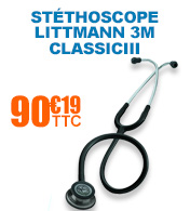 Stéthoscope Littmann 3M Classic III - Noir 