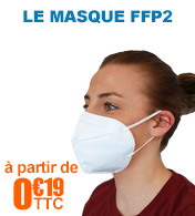 Masque FFP2 EN 149:2001 - Boîte de 10 masques