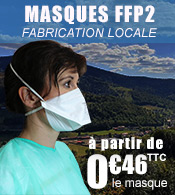 Masque FFP2 Fabrication Française FACKELMANN - Boîte de 30 - Disponible le 3 janvier