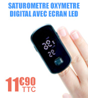 Saturomètre oxymètre digital avec écran LED ERAMEDICAL