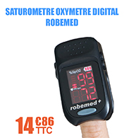 Saturometre oxymetre digital avec écran LED ROBEMED