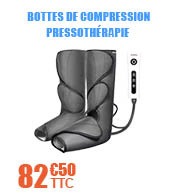 Pressothérapie - Bottes de compression pour jambes (mollet, cheville et pieds) - ZeniXx 