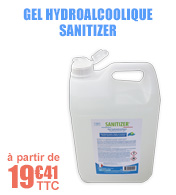 Gel hydroalcoolique SANITIZER - Fabrication Française - Bidon de 5L
