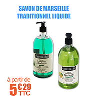 Savon de Marseille traditionnel liquide LE COMPTOIR DU BAIN - 1 L