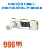 Spiromètre portable multiparamètres Spirobank II USB