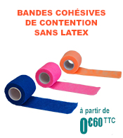 Bandes cohésives de contention élastique couleur - sans latex - DR SIMSON - L 6m