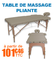 Table de massage pliante en bois largeur 60 ou 70 cm Gris Salamender