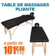 Table de massage pliante en bois largeur 60 ou 70 cm Noir Salamender