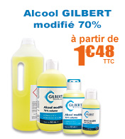Alcool GILBERT modifié 70% materiel medical
