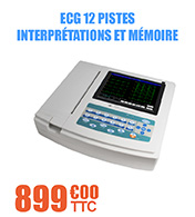 ECG 12 pistes avec interprétations et mémoire 1000 ECG - 1200G ZeniXx materiel medical