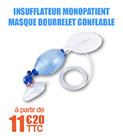 Insufflateur Bavu en Pvc monopatient masque bourrelet gonflable Rob Mdical materiel medical