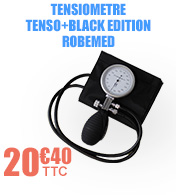 Tensiomètre manuel anéroïde TENSO+ - Black Edition - ROBEMED materiel medical