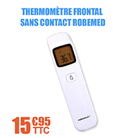 Thermomtre frontal infrarouge sans contact Robemed The203 materiel medical