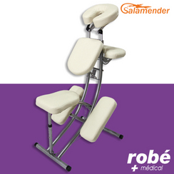 Chaise de massage pliante ergonomique Crme - Salamender