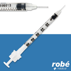 Seringue insuline 0,3ml aiguille sertie Microfine 31G PIC Boîte de 30