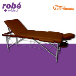 Table de massage pliante alu 3 parties largeur 70 cm Havane Salamender