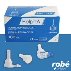 Aiguilles HelphA pour stylo à insuline - Universelles - Boîte de 100