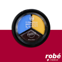 Fard Crème TRIO jaune, bleu, rouge - Maqpro