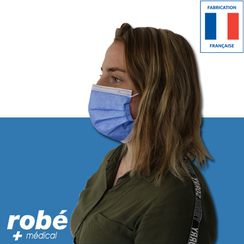 Masques chirurgicaux Type II EFB 98% - Fab. France - INSPIRE haute respirabilité - Boîte de 50