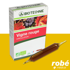 Ampoule à boire Bio Vigne rouge Biotechnie