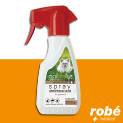 Spray antiparasitaire au géraniol Anibiolys - Pour chats - 250 ml