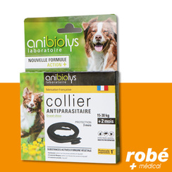 Collier antiparasitaire pour grand chien Anibiolys, substances actives d'origine vgtale
