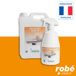 Spray Aniospray Surf 29 ANIOS -  bactéricide virucide fongicide - Flacon 1L ou 5L