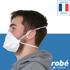Masque FFP2 EN 149:2001 - Fab. Française - Haute respirabilité - Bte de 25 