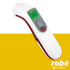 Thermomètre sans contact connecté - prise frontale et auriculaire- THE920  ROBEMED by Medeo - Thermomètre connecté - Robé vente matériel médical
