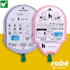Pad-Pak - Kit batterie + lectrodes pour dfibrillateur Heartsine Samaritan - Adulte et Pdiatrique