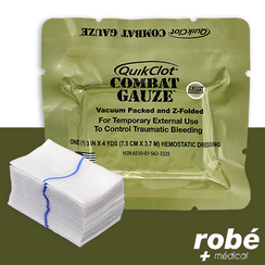 Pansement hmostatique Quikclot Combat Gauze Z-Folded 