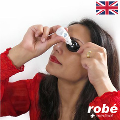 Applicateur de gouttes pour les yeux EZIDROPS - Facile, rapide et sans douleur - Bleu ou Rouge