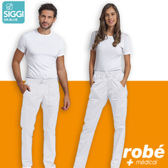 Pantalon Cruz unisex - Coloris blanc - Siggi Group - Fabriqu en Italie