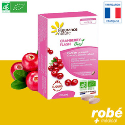 Cranberry Flash Bio - Confort urinaire - Bote de 14 comprims (6 jours) - Fleurance Nature
