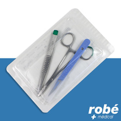 Set Ultra Compact - set de suture Concept Éco 3 instruments inox - Robemed