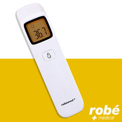 Thermomètre frontal infrarouge sans contact ROBEMED THE203 - Thermomètres  frontaux - Robé vente matériel médical