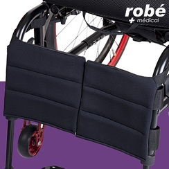 Support de mollets en gel pour fauteuil roulant - Avec sangles de positionnement - GEL OVATIONS